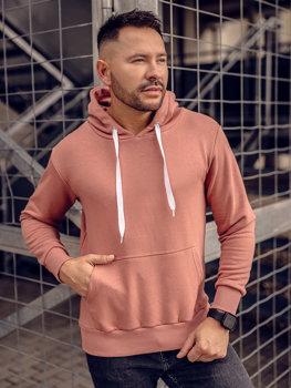 Bolf Herren Kapuzenpullover Rosa 1004A-1