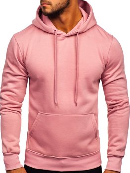 Bolf Herren Kapuzenpullover mit Kängurutasche Rosa  2009