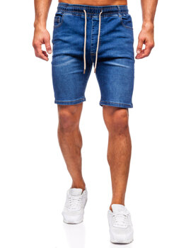 Bolf Herren Kurze Hose Jeanshose Jeansshorts Dunkalblau 9328