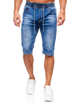 Bolf Herren Kurze Hose Jeansshorts Duneklblau KR1505