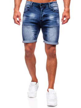 Bolf Herren Kurze Hose Jeansshorts Dunkelblau męskie  MP0260BS