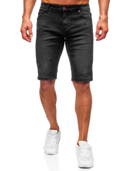 Bolf Herren Kurze Hose Jeansshorts Schwarz  TF194