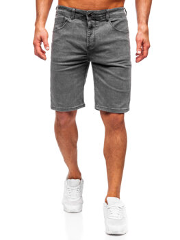 Bolf Herren Kurze Hose Jeansshorts Schwarzgrau  MP0274GS