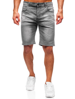 Bolf Herren Kurze Hose Jeansshorts Schwarzgrau  MP0277GS