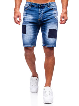 Bolf Herren Kurze Jeanshose Jeansshorts Blau  MP0037B