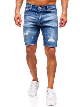 Bolf Herren Kurze Jeanshose Jeansshorts Dunkelblau  0588