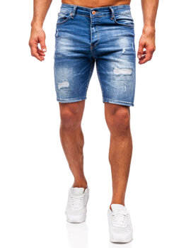 Bolf Herren Kurze Jeanshose Jeansshorts Dunkelblau  0592