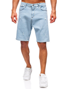 Bolf Herren Kurze Jeanshose Shorts Blau  0631