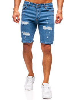 Bolf Herren Kurze Jeanshose Shorts Blau  0786