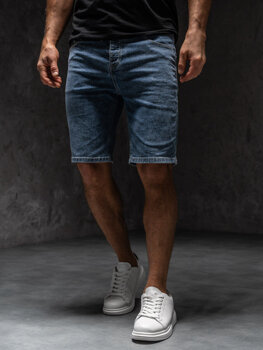 Bolf Herren Kurze Jeanshose Shorts Dunkalblau MP0274BSA1