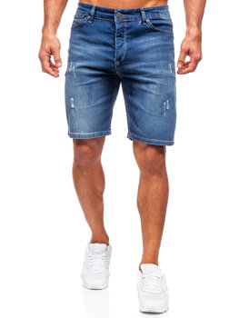 Bolf Herren Kurze Jeanshose Shorts Dunkelblau  5819