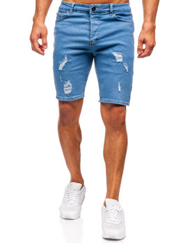 Bolf Herren Kurze Jeanshose Shorts Dunkelblau męskie  0735