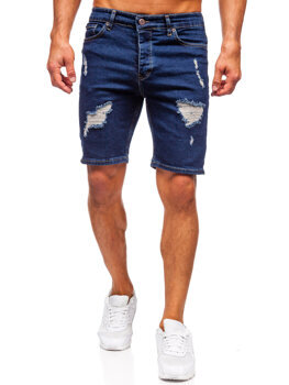 Bolf Herren Kurze Jeanshose Shorts Dunkelblau męskie  0766