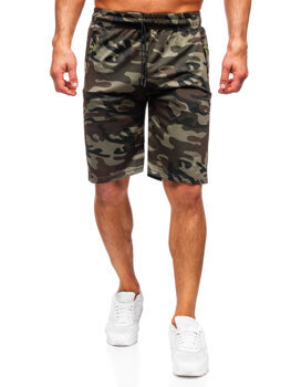 Bolf Herren Kurze Sporthose Camo Khaki  JX873