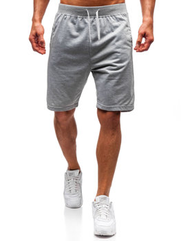 Bolf Herren Kurze Sporthose Grau  DK01