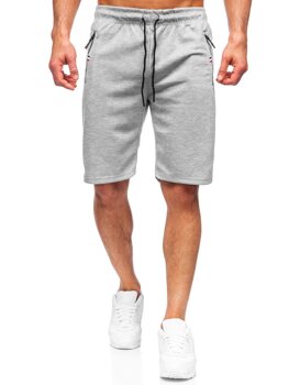 Bolf Herren Kurze Sporthose Grau  JX130