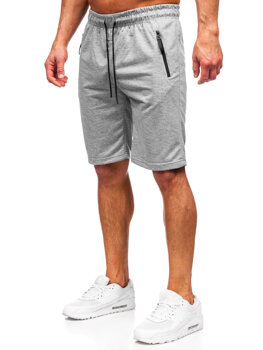 Bolf Herren Kurze Sporthose Grau  JX806