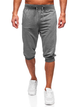 Bolf Herren Kurze Sporthose Schwarzgrau  K10002