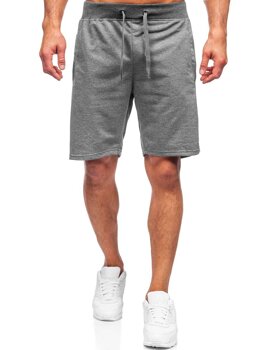 Bolf Herren Kurze Sporthose Schwarzgrau K10003