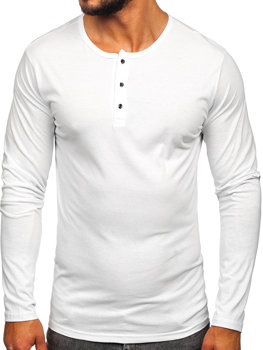 Bolf Herren Longsleeve Weiß  1114