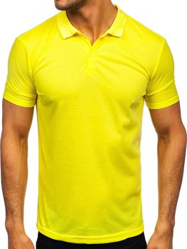 Bolf Herren Polohemd Kurzarm Gelb-Neon GD02