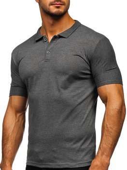 Bolf Herren Poloshirt Schwarzblau  GD02