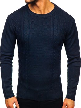 Bolf Herren Pullover Dunkelblau H1937