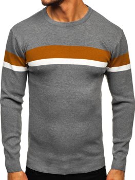 Bolf Herren Pullover Grau H2072