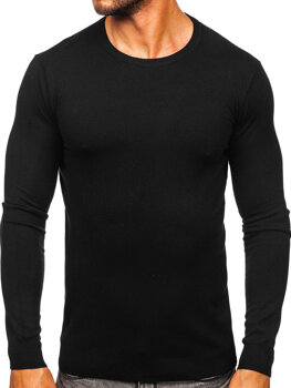 Bolf Herren Pullover Schwarz  MMB602