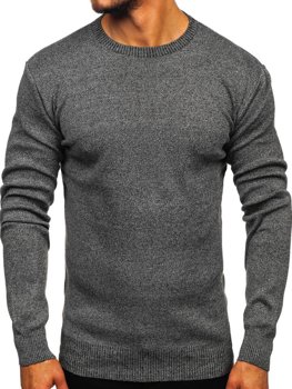 Bolf Herren Pullover Schwarzgrau  8364