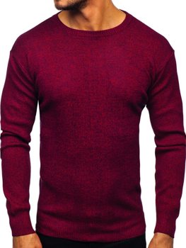 Bolf Herren Pullover Weinrot  8529