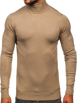 Bolf Herren Rollkragenpullover Basic Camel  W1-1728