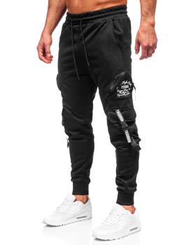 Bolf Herren Sporthose Cargohose Jogger Pants Schwarz  HS7172