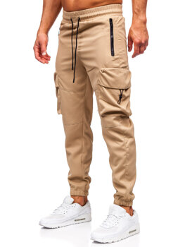 Bolf Herren Sporthose Cargohose Joggers Beige  HSS299