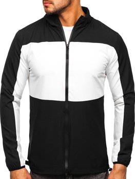 Bolf Herren Sportjacke Windbreaker Schwarz  HM094