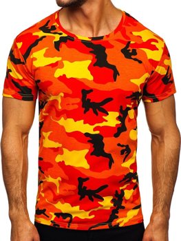 Bolf Herren T-Shirt Camo Orange  S807