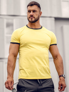 Bolf Herren T-Shirt Gelb  8T83A