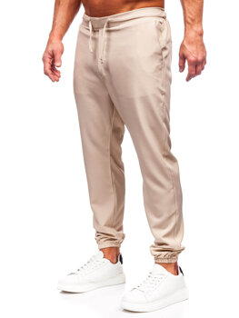 Bolf Herren Textilhose Joggers Beige  0065