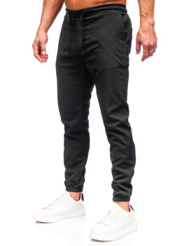 Bolf Herren Textilhose Joggers Schwarz  0065