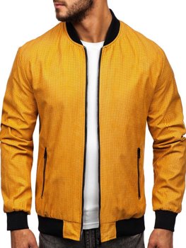 Bolf Herren Übergangsjacke Bomberjacke Camel  6115