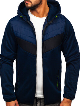 Bolf Herren Übergangsjacke Dunkellblau-Grün  BKS2153