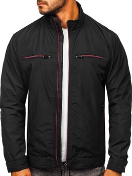 Bolf Herren Übergangsjacke Elegant Schwarz  6362