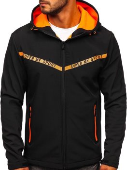 Bolf Herren Übergangsjacke Softshell Jacke Schwarz KS2181