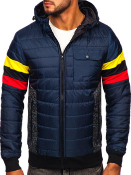 Bolf Herren Übergangsjacke Sport Jacke Dunkelblau  M10021