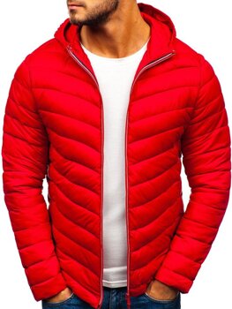 Bolf Herren Übergangsjacke Sport Jacke Rot  LY1016