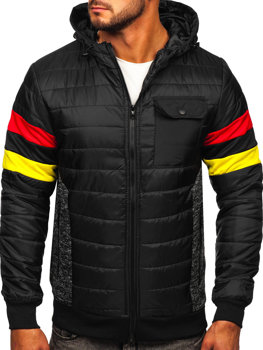 Bolf Herren Übergangsjacke Sport Jacke Schwarz  M10021