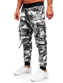 Bolf Herren Warme Sporthose Joggers Cargohose Grau  HSS453