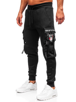 Bolf Herren Warme Sporthose Joggers Cargohose Schwarz  HSS347