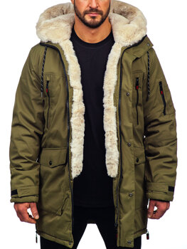 Bolf Herren Winterjacke Parka Khaki5M3123