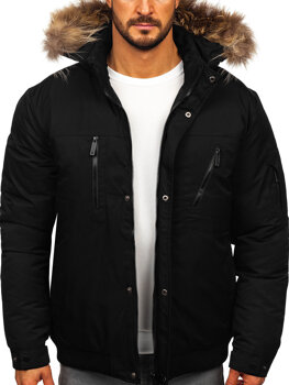 Bolf Herren Winterjacke Schwarz  62M9515